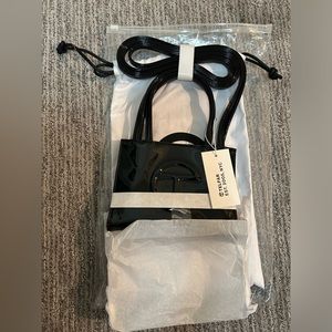Telfar Small Black Patent Shopping Bag - NWT